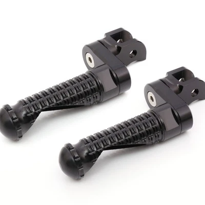 Black MPRO Front Foot Pegs 25mm Riser For Yamaha YZF R1 R1M 15-24 23 22 21 20 19 - Image 1 of 4