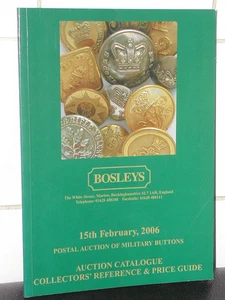 Military Buttons Bosleys Auction Catalogue 648 Colour photographic illustrations - Picture 1 of 9