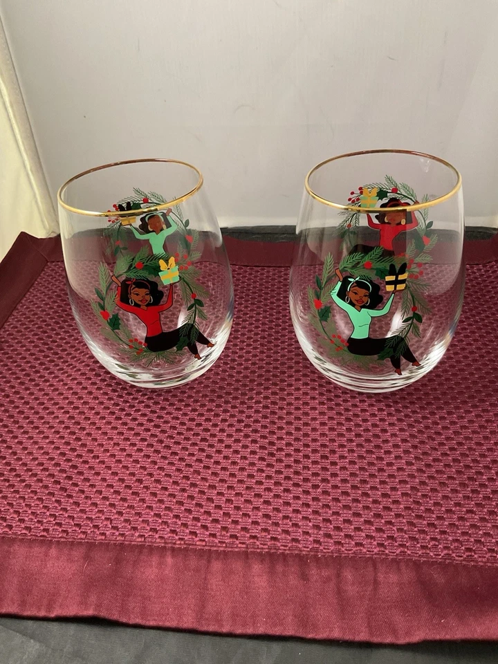 Juego de 2 copas de vino Shark Tank Holiday Foto 1 de 4