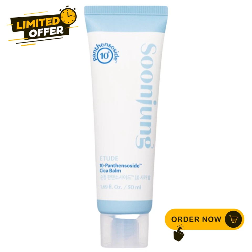 ETUDE SoonJung Panthenoside 10 Cica Balm 50ml – Soothing Hydrating Cream - Image 1 of 4