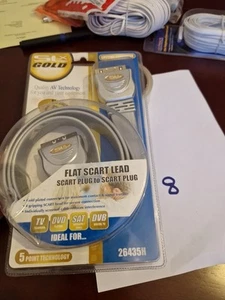 HIGH PERFORMANCE SCART TO SCART IDEAL FOR TV, VCR,DVD, SAT,DVB. 1.5M *D54 - Picture 1 of 5