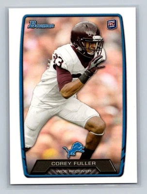 2013 Bowman #153 Corey Fuller RC Detroit Lions - Image 1 of 2