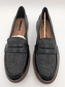 Clarks Collection Raisie Eletta Damen-Loafer schwarz & Tweed Kombi 7M - Bild 1 von 9