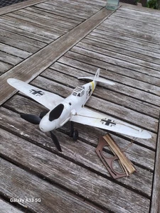 Testors Messerschmitt Bf 109 Fly'em Modell Leinenflugzeug Verbrennungsmotor USA - Bild 1 von 7