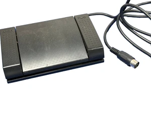 Sanyo FS-55 Foot Control Pedal Wired Black Connector Play Back - Picture 1 of 8