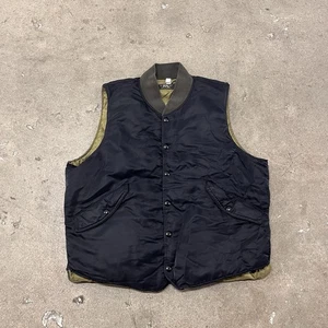 Chaleco RRL Ralph Lauren Negro Talla L Sarga Plumón - Imagen 1 de 5