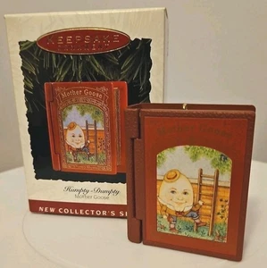 1993 HUMPTY DUMPTY ORNAMENT Hallmark Mother Goose Series #1 Mint in Good Box - Picture 1 of 2