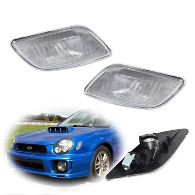 2x Luces marcadoras laterales de lente transparente estilo OE para 02-03 Subaru Impreza RS / TS / WRX Foto 1 de 4