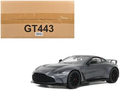 2023 Aston Martin V12 Vantage 1/18 Model Car Gray Metallic GT Spirit - Image 1 of 4