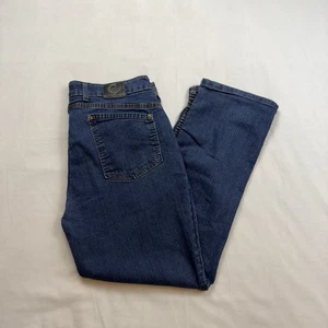 Origin Delta 68 Jeans Denim Mens 36 Dark Wash Blue Stretch Made In USA Legit Fit - Picture 1 of 11