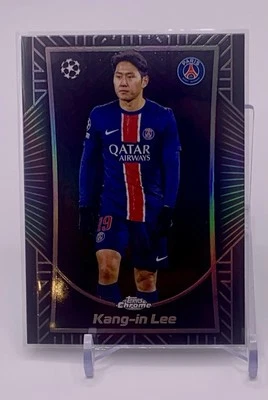 Kang-in Lee 2024-25 Topps Chrome UCC Shadow Etch #SE-7 PSG SSP Case Hit - Image 1 of 2
