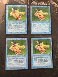 *** ARABIAN NIGHTS 4x Fishliver Oil (Dark) *** NM-Mint! - DUTY PAID - Magic MtG - Picture 1 of 2