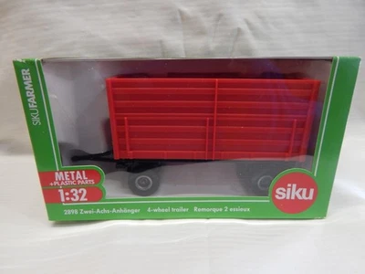 SIKU FOUR WHEEL SIDE TIPPING TRAILER 2898 BNIB 1:32 - Image 1 of 3