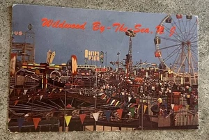 1960’s Postcard Signs, Amusements, Marine Pier , WildWood,NJ - Picture 1 of 2