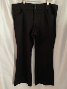 Studio by Torrid Womens Pants Crisp Black Career Office Casual High Rise 18S - Picture 1 of 5