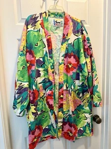 Rare VTG 80’s OS Jams International Surf Line Long Jacket With Pockets Unisex - Bild 1 von 8