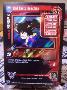 DBZ CCG DRAGON BALL GT RED HASTY REACTION #146 LIMITED ALT FOIL SHADOW DRAGON 04 - Picture 1 of 2