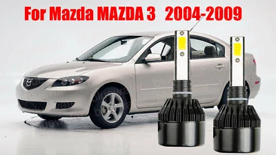 Kit de faros LED para Mazda MAZDA3 2004-2009 H7 6000K blanco CREE bombillas haz bajo Foto 1 de 4