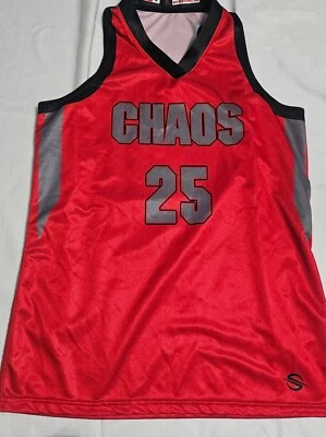 Pro Square Chaos 25 Red Jersey Shirt V-neck Sleeveless Men's Size Medium - Image 1 of 4