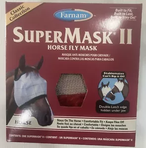 Farnam SuperMask II, Horse Fly Mask, Equine Fly Mask, Protective Equine Care - Picture 1 of 4
