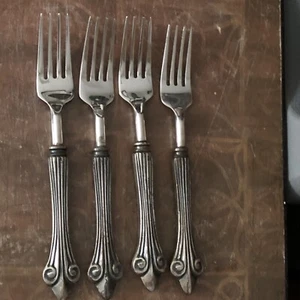 Towle Stainless Pewter Knight Salad Forks (4) - Picture 1 of 3