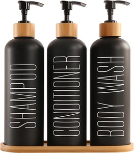 Shampoo and Conditioner Dispenser, Contains Shampoo Conditioner Body Wash Dispen - Bild 1 von 12