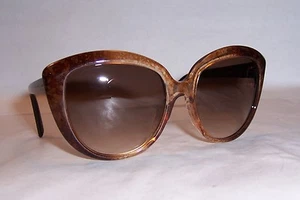 NEW ALEXANDER MCQUEEN SUNGLASSES AMQ 4234/S BROWN HONEY/BROWN 2JA-JD AUTHENTIC - Picture 1 of 8