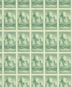 #763 8¢ PARKS ZION IMPERF FULL MINT SHEET OF 50 NO GUM AS ISSUED - Picture 1 of 1