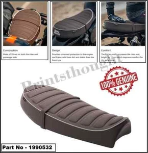 Genuine Brown Signature Scrambler Seat Fits For Royal Enfield Bear 650-1990532 - Bild 1 von 7