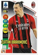 Panini, Adrenalyn XL 2021-22 footballers: card 198 Zlatan Ibrahimovic (Milan)