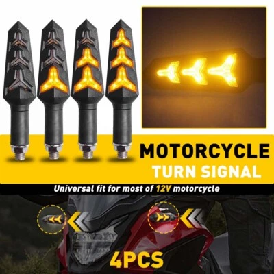 Kit de luces intermitentes de señal de giro universal ámbar para motocicleta 4 piezas para Suzuki DRZ400s Foto 1 de 4