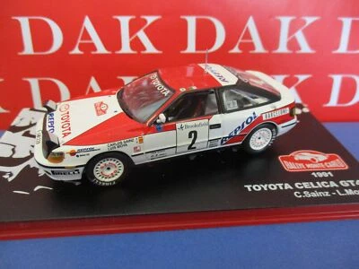 Die cast 1/43 Modellino Auto Toyota Celica GT4 Rally Monte Carlo 1991 C. Sainz - Immagine 1 di 4