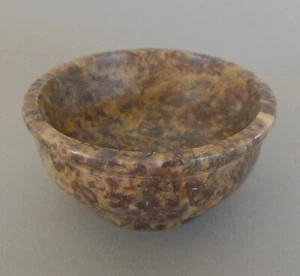 Räucherschale Schale Speckstein braun hell 7,5 cm Durchmesser ( 3,5 cm hoch) D 1 - Bild 1 von 2