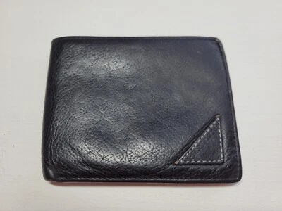 Perry Ellis Wallet Black Genuine Leather Wallet Bifold Card Holder ID bag - Image 1 of 4