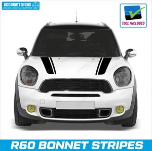 Kit de gráficos de pegatinas de capó para R60 Mini Countryman a rayas de capó - Imagen 1 de 7