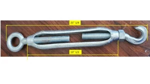 Spannschlösser feuerverzinkt Stahl Spannschlösser Öse Backenhaken - Bild 1 von 1