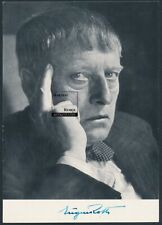 Portret Eugen Roth z oryginalnym autografem + tekst z tyłu na AK
