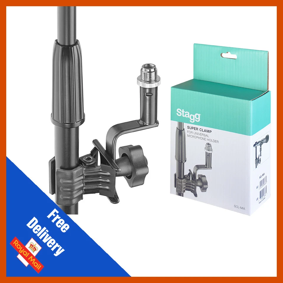 Stagg SCL-MIA Clip En DJ Platillo Micrófono Soporte Música Micrófono Clip Soporte