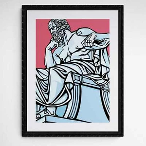 Impresión de Sócrates, filósofos griegos, arte filosófico, decoración de pared de la antigua Grecia - Imagen 1 de 15