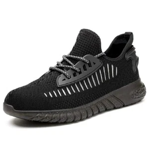 Puntera de acero Entrenadores Entrenadores de seguridad Zapatos de trabajo Hombres Mujeres Unisex Reino Unido 6 - Imagen 1 de 4
