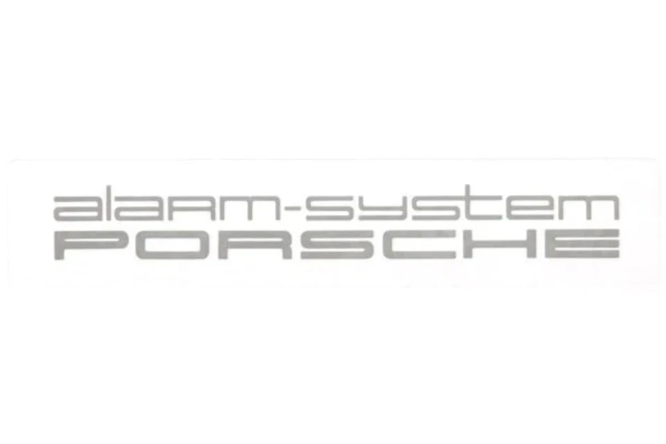 Porsche Alarm System Sticker - Image 1 of 1