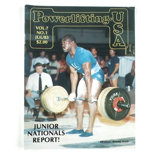 Powerlifting USA Ronnie Tullis Magazine 1983 July Weight Lifting Muscle Man A490 - Picture 1 of 6