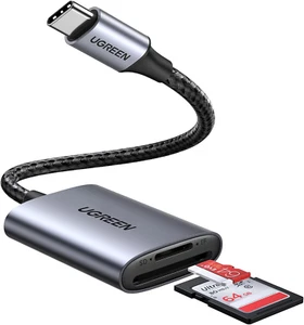 UGREEN USB C SD Card Reader, 2-In-1 Micro SD Memory Card Reader for TF SD Micro - Picture 1 of 12