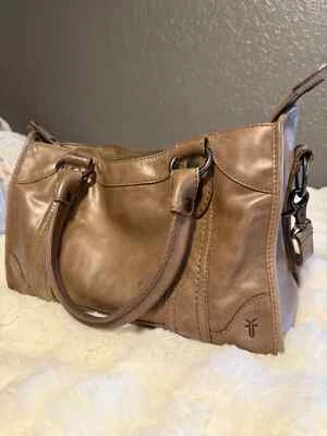 Bolso de Mano Bolso Bandolera Melissa Cuero Frye Usado Cuero Beige Foto 1 de 4