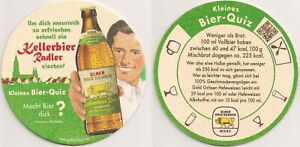 Brauerei Gold Ochsen, Ulm - Bierdeckel "Kleines Bier-Quiz" (grün)