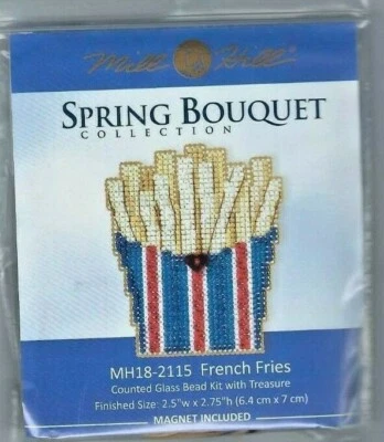 Пуговицы и бусины картофеля фри весенняя серия Mill Hill вышивка крестиком - Изображение 1 из 2