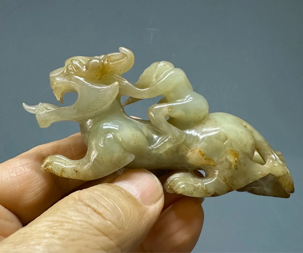 アンティーク 中国 グリーン ジェード 6.8