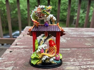 Chinese Traditional Feng Shui Carp Fish Leaping Dragon Gate Statue|Zen Decor - Picture 1 of 23