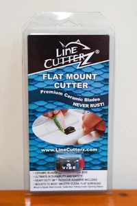 Line Cutterz Flat Mount Cutter - Ceramic Blade - Peel & Stick - Black