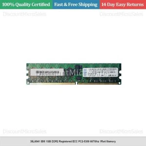 38L6041 IBM 1GB DDR2 Registered ECC PC2-5300 667Mhz 1Rx4 Memory - Picture 1 of 1